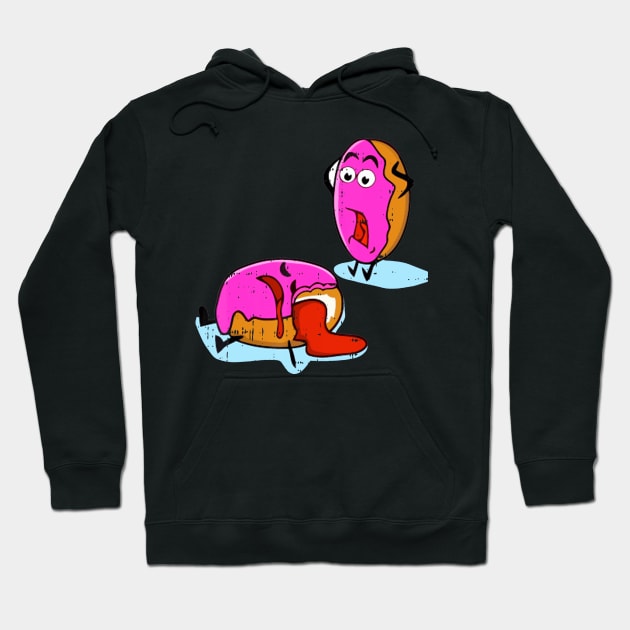 Funny Donut Hoodie by Nifty T Shirts